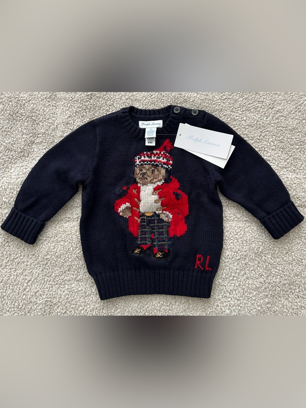 Ralph Lauren Baby Boy Polo Bear Sweater
